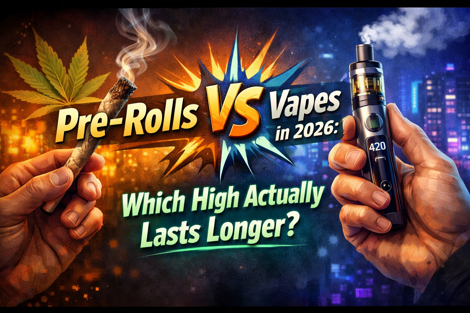 Pre-Rolls vs Vapes in 2026: Which High Actually Lasts Longer?