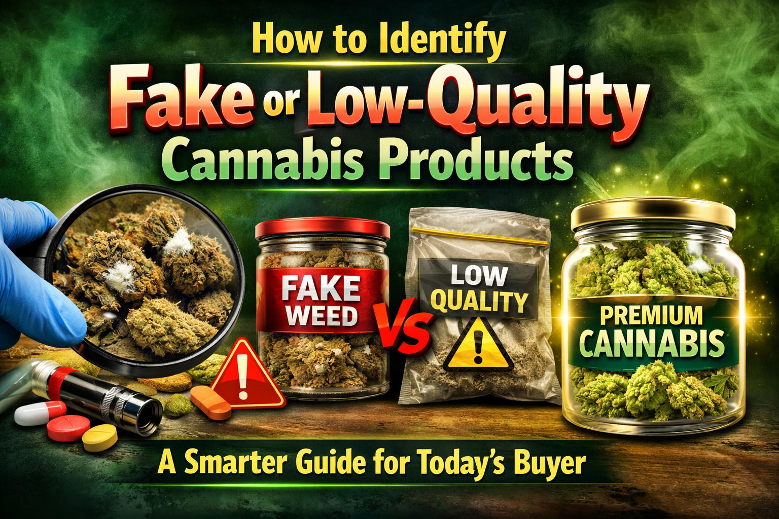 How to Identify Fake or Low-Quality Cannabis Products: A Smarter Guide for Today’s Buyer