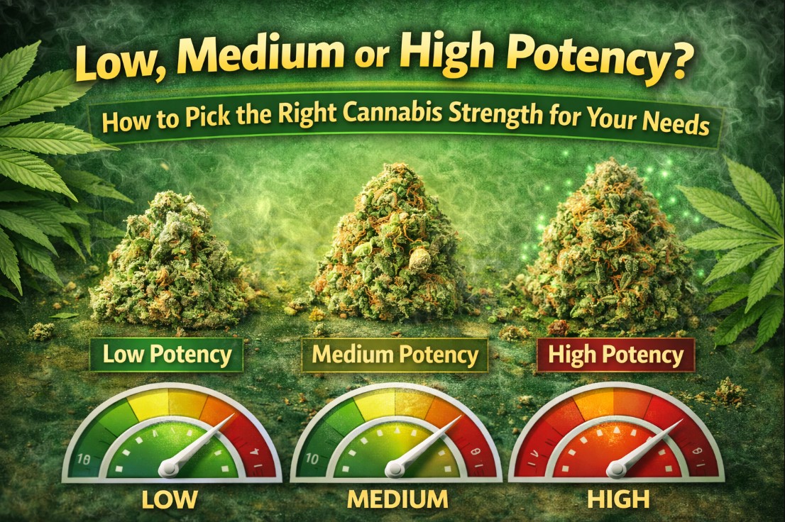 Low, Medium or High Potency? How to Pick the Right Cannabis Strength for Your Needs