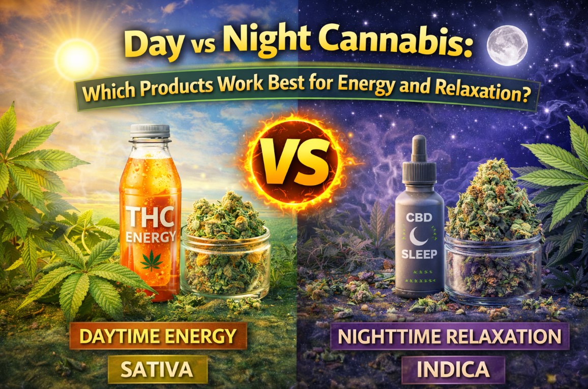Day vs Night Cannabis: Which Products Work Best for Energy and Relaxation?