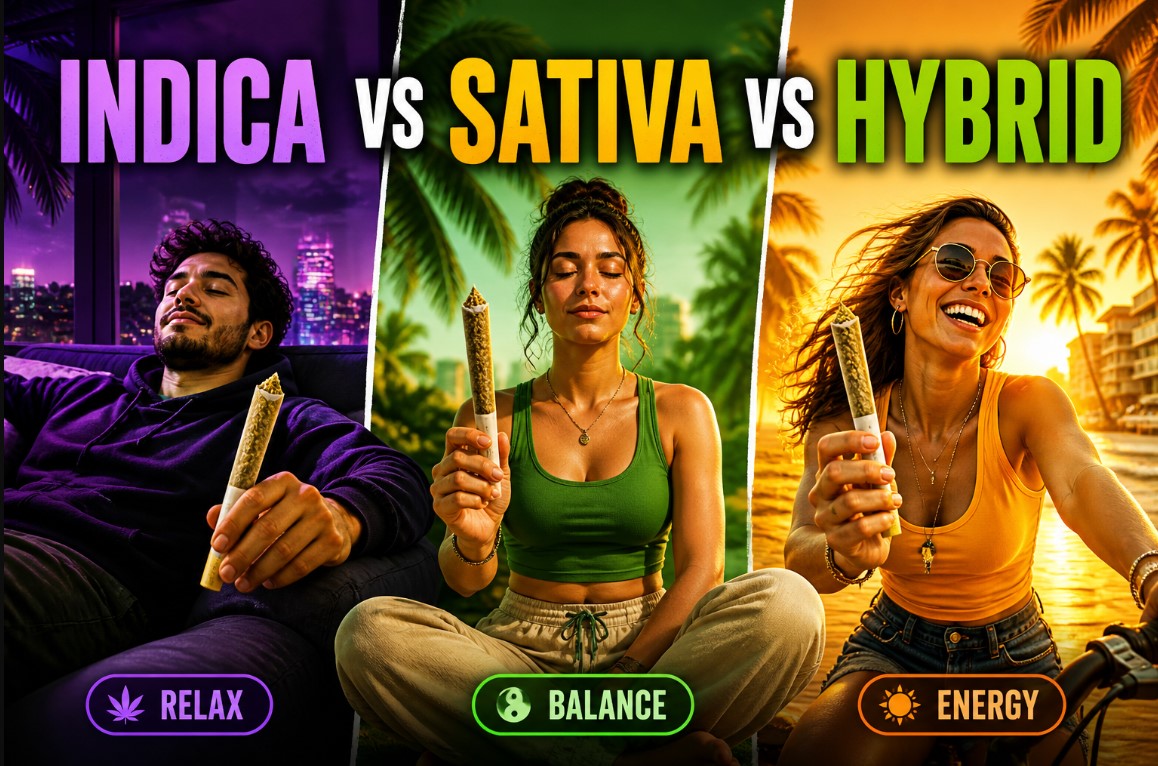 Pre-Rolls in Miami Explained: Indica vs Sativa vs Hybrid - What Should You Buy?